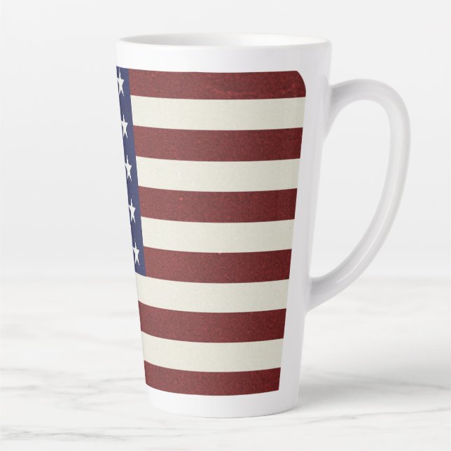 American Flag Latte Mug (Right)