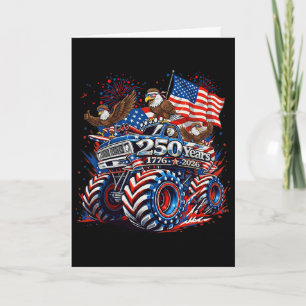 American Flag Ld Eagles Patriotic 250 Years 1776 2 Card