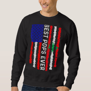 American Flag Lebanon Flag Best Pops Ever Family Sweatshirt