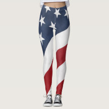 American Flag Leggings