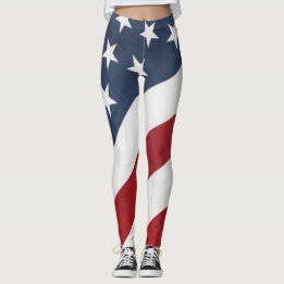 American Flag Leggings