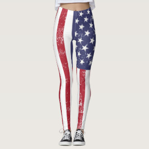 American flag leggings