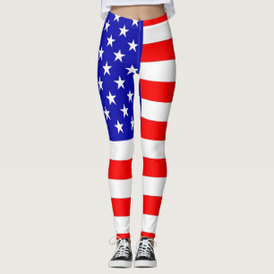 American Flag Leggings
