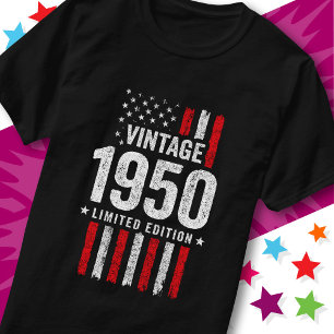 American Flag Limited Edition Stars Vintage 1950 T-Shirt