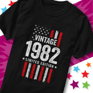 American Flag Limited Edition Stars Vintage 1982 T-Shirt