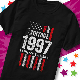 American Flag Limited Edition Stars Vintage 1997 T-Shirt