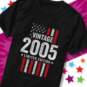 American Flag Limited Edition Stars Vintage 2005 T-Shirt