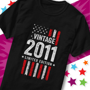American Flag Limited Edition Stars Vintage 2011 T-Shirt