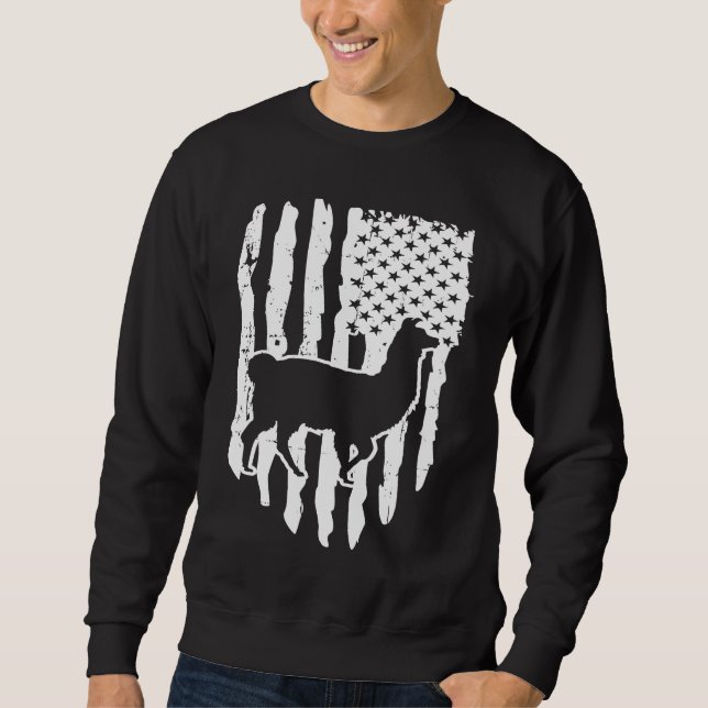 American Flag Llama Sweatshirt (Front)
