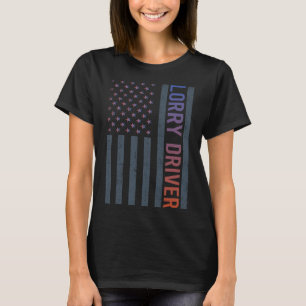 American Flag - Lorry Driver T-Shirt