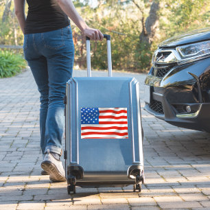 AMERICAN FLAG LUGGAGE OR CAR DECAL STICKER