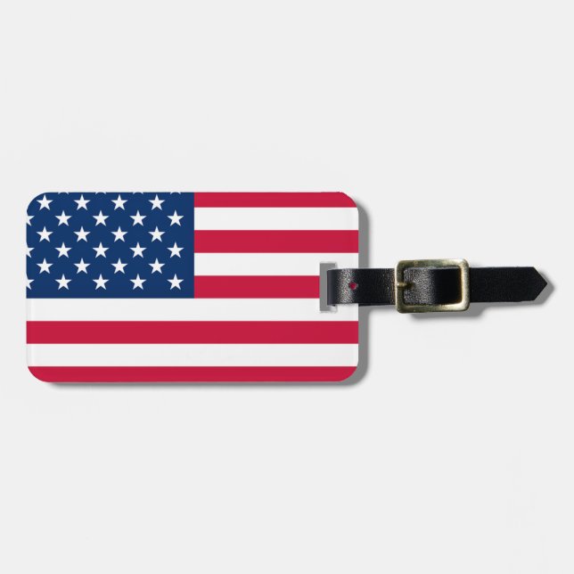American Flag Luggage Tag (Front Horizontal)
