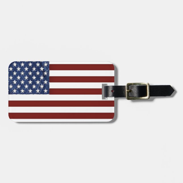 American Flag Luggage Tag (Front Horizontal)
