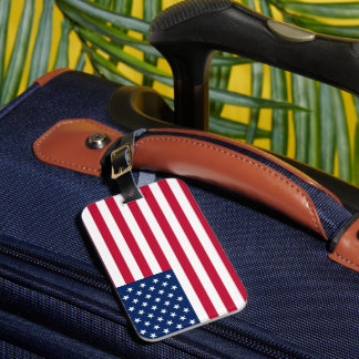 American Flag  Luggage Tag