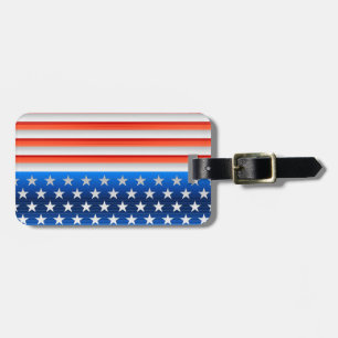 American Flag Luggage Tag