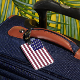 American Flag Luggage Tag
