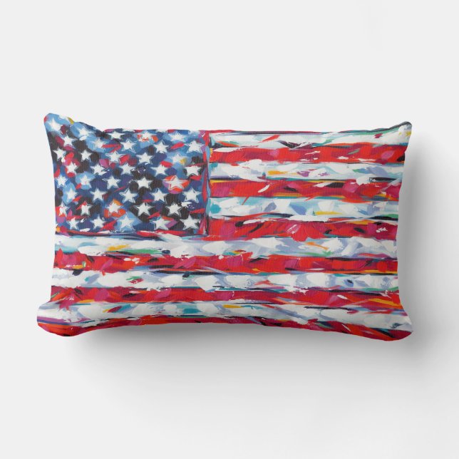 American Flag Lumbar Cushion (Front)
