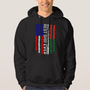 American Flag Madagascar Flag Best Gigi Ever Famil Hoodie