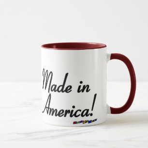 American Flag - Made in America! - distressed Mug