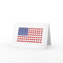 American Flag Made Out Of Ducks