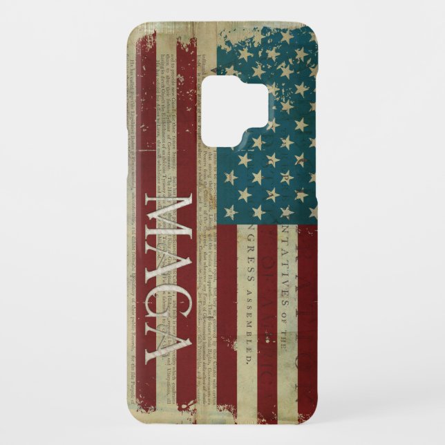 American Flag MAGA Declaration of Independence Case-Mate Samsung Galaxy Case (Back)