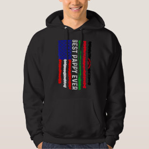 American Flag Malawi Flag Best Pappy Ever Family Hoodie