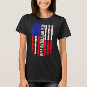 American Flag Malta Flag Best Girlfriend Ever Fami T-Shirt