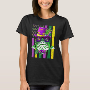 American Flag Mardi Gras Fishing Fisherman Fish T-Shirt