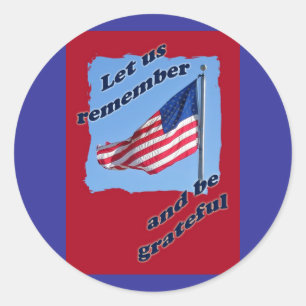 American Flag Memorial Day Stickers