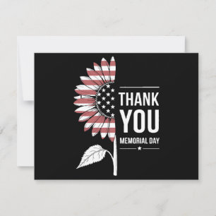 American Flag Memorial Day Sunflower USA
