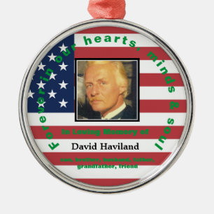 American Flag Memorial Ornament HAMbWG