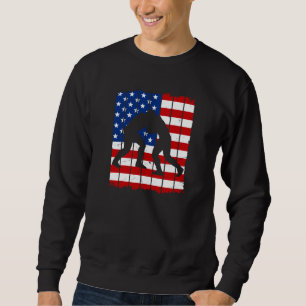 American Flag Men Wrestling Sweatshirt