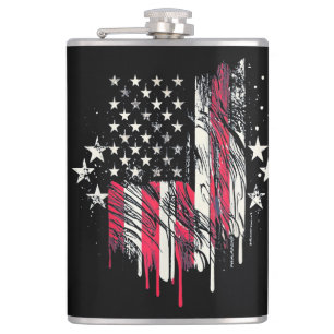 American Flag Mens USA Toddler American Flag 4th o Hip Flask