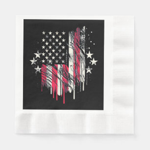 American Flag Mens USA Toddler American Flag 4th o Napkin