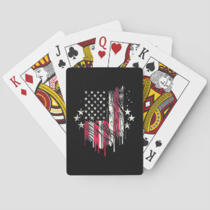 American Flag Mens USA Toddler American Flag 4th o Playing Cards
