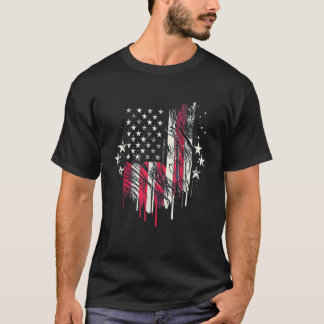American Flag Mens USA Toddler American Flag 4th o T-Shirt