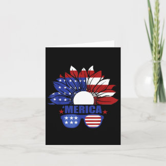 American Flag Merica 4th of July Independence Day Card