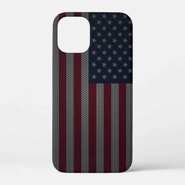 American Flag Metallic Mesh Case-Mate iPhone Case (Back)