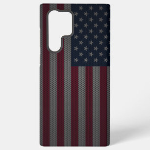 American Flag Metallic Mesh Samsung Galaxy Case