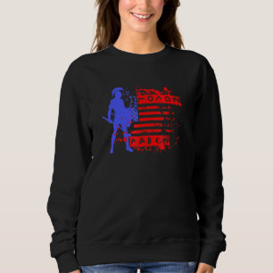 American Flag Molon Labe Stars And Stripes Splatte Sweatshirt