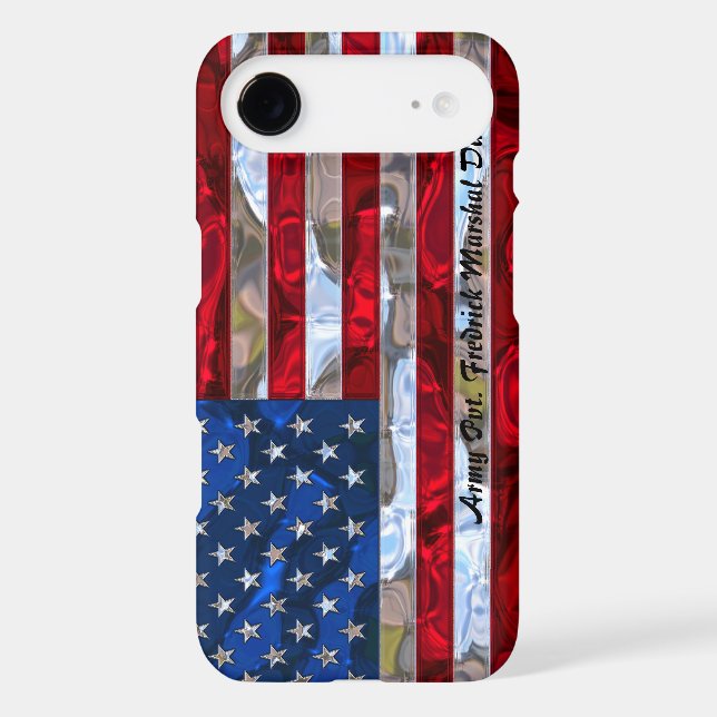 American Flag Monogram  6/6s Plus Case-Mate iPhone Case (Back)