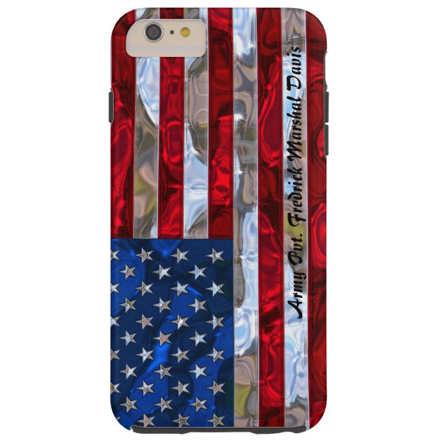 American Flag Monogram  6/6s Plus Case-Mate iPhone Case (Back)