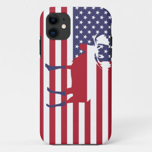 American Flag Moose Iphone Case