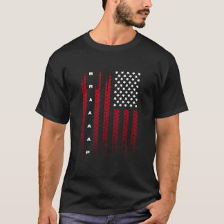 American Flag Motocross Motocross Dirt Bike T-Shirt
