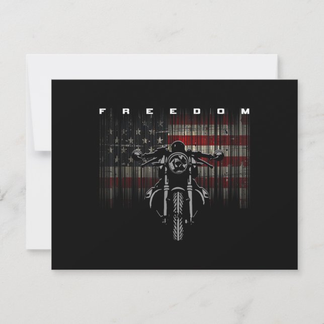 American Flag Motorcycle Freedom (Front)