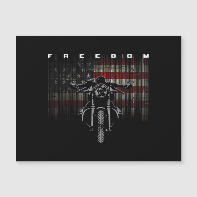 American Flag Motorcycle Freedom (Front)