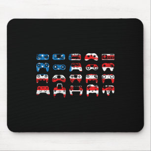 American Flag Motorcycle Usa Flag Biker Retro  Mouse Pad