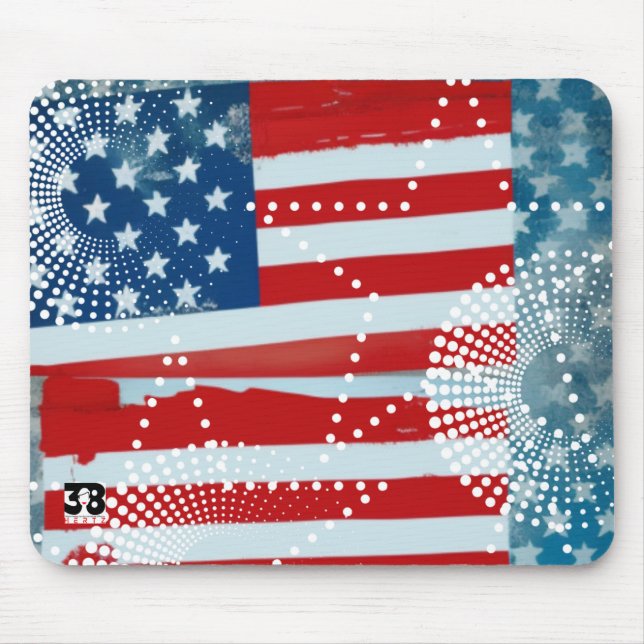 American Flag Mouse Pad (Front)