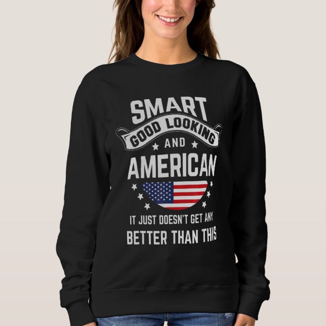 American Flag Native Pride  USA American Roots Sweatshirt (Front)