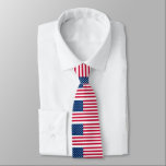 American Flag Neck Tie<br><div class="desc">USA - United States of America - Flag - Patriotic - Independence Day - July 4th - Customisable - Choose / Add Your Unique Text / Colour / Image - Make Your Special Gift - Resize and move or remove and add elements / image with customisation tool. You can also...</div>
